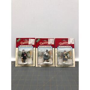 Set of 3 Vintage Lemax Dickensvale Figurines Village Collection New